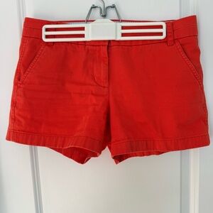 JCrew Orange Chino Shorts